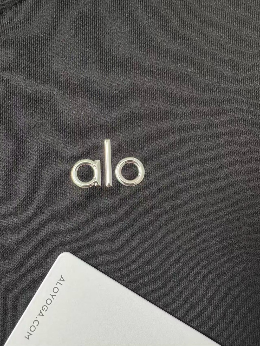 ALO Yoga Black Full-Zip Hoodie - Picture 4 of 5